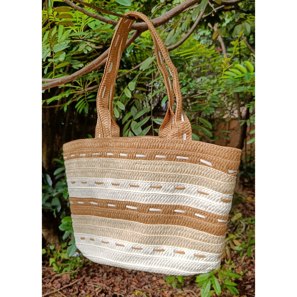 Woven Ladies Shoulder/Tote Bag with Large Capacity