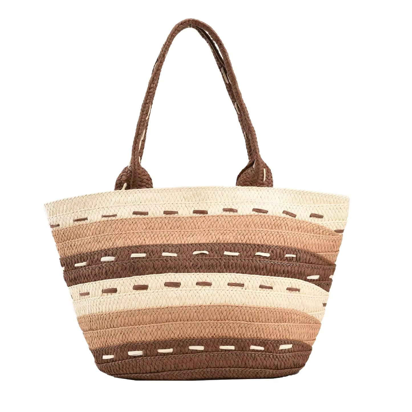 Woven Ladies Shoulder/Tote Bag with Large Capacity